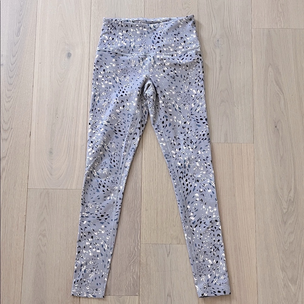 Zella Gray Patterned Leggings Size Small
